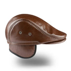 GLTR Earflaps Genuine Leather Flat Cap