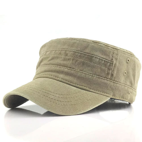 Khaki Cotton Army Cap