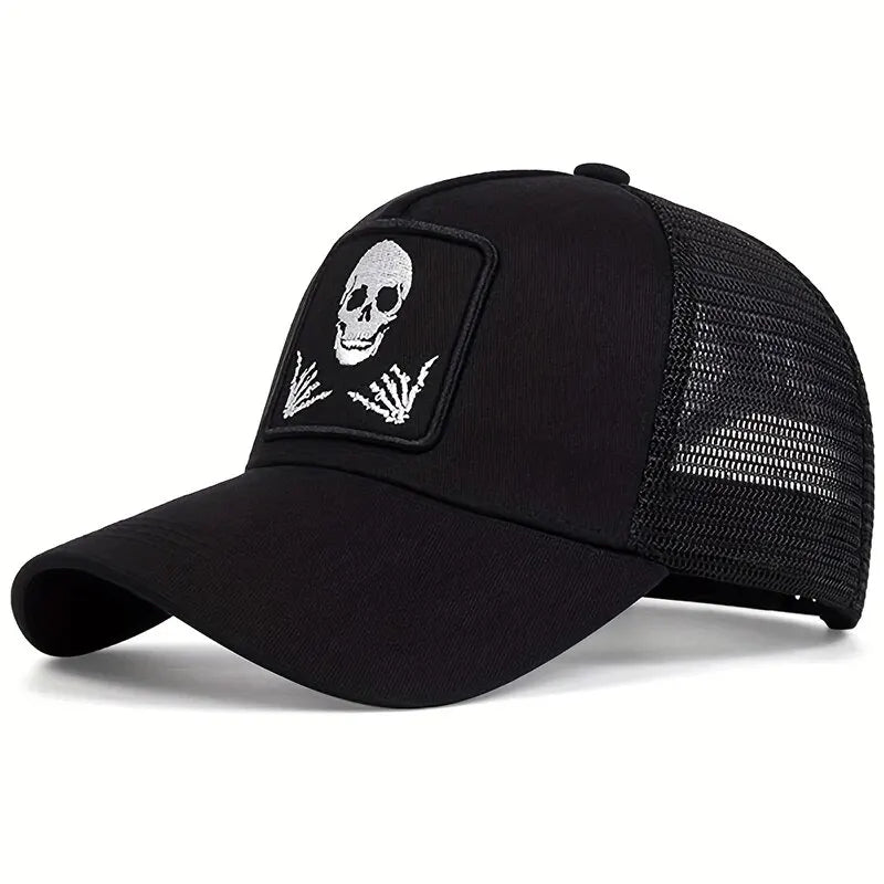 Gangsta Skeleton Trucker Cap