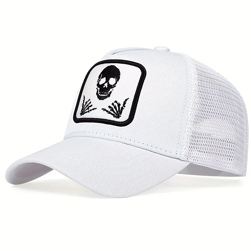 Gangsta Skeleton Trucker Cap