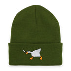 Gangster Goose Knitted Beanie
