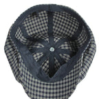 Gante Plaid Cotton Newsboy Cap