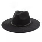 Garret Wide Brim Suede Fedora Hat