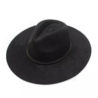 Garret Wide Brim Suede Fedora Hat