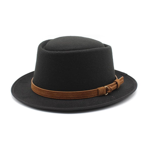 Black Classic Porkpie Hat