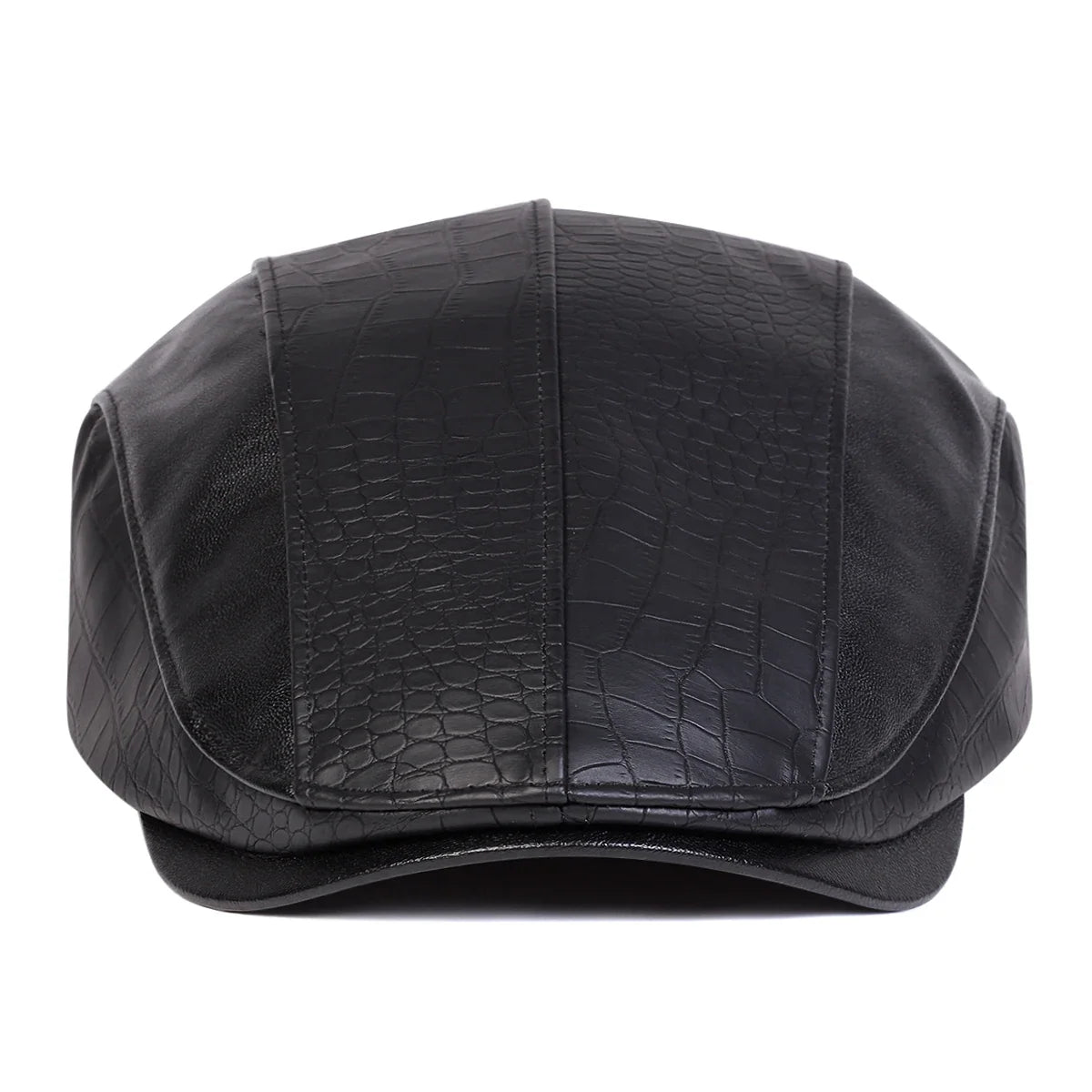 Georgetown Leather Scales Flat Cap