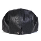 Georgetown Leather Scales Flat Cap