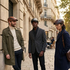 Georgetown Leather Scales Flat Cap
