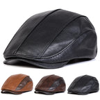Georgetown Leather Scales Flat Cap