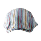 Gervais Striped Cotton Flat Cap