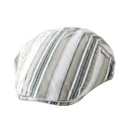 Gervais Striped Cotton Flat Cap