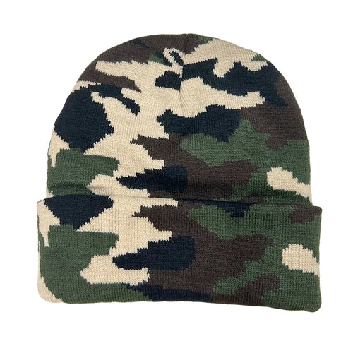Green Camouflage Beanie