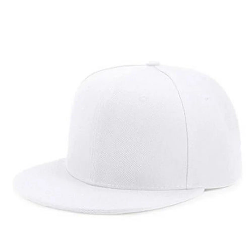 White Classic Snapback Cap