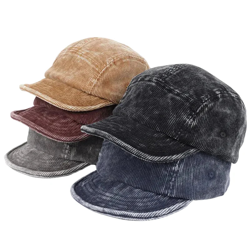 Ghelter Corduroy 5 Panels Baseball Cap