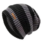 Ghelter Hand-Made Striped Knitted Beanie