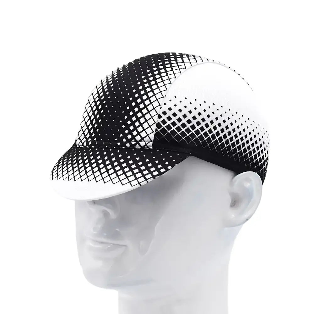 Ghelter Black & White Cycling Cap