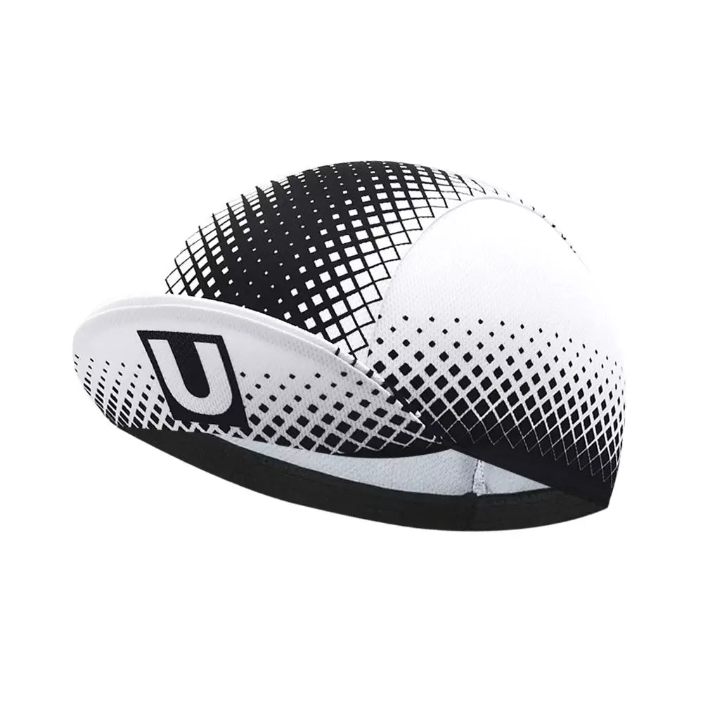 Ghelter Black & White Cycling Cap