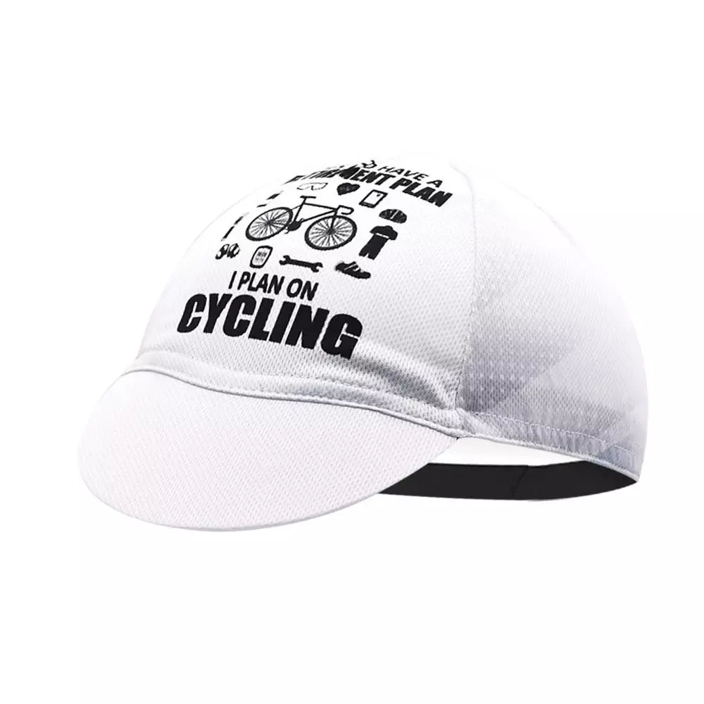 Ghelter Black & White Cycling Cap