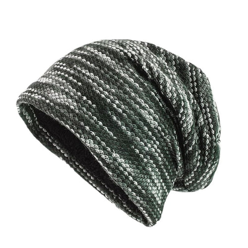 Green Colorful Winter Beanie