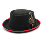 Giovanni Feather Porkpie Hat