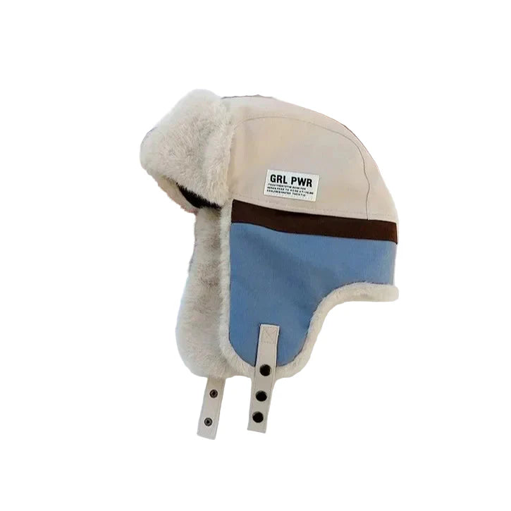 Girl Power Winter Plush Bomber Hat