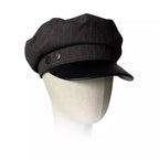 Glencoe Striped Leather Sailor Cap