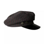 Glencoe Striped Leather Sailor Cap