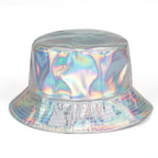 Glitter Leather Bucket Hat