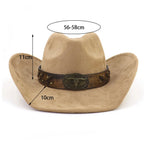 Golden Bull Suede Cowboy Hat