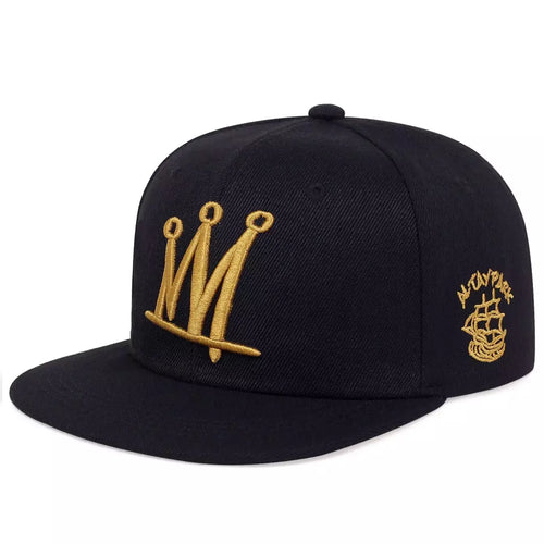 Black Snapback Cap