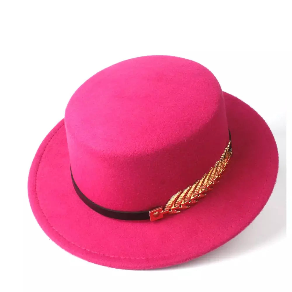 Rose Classic Boater Hat – adjustable classic boater hat