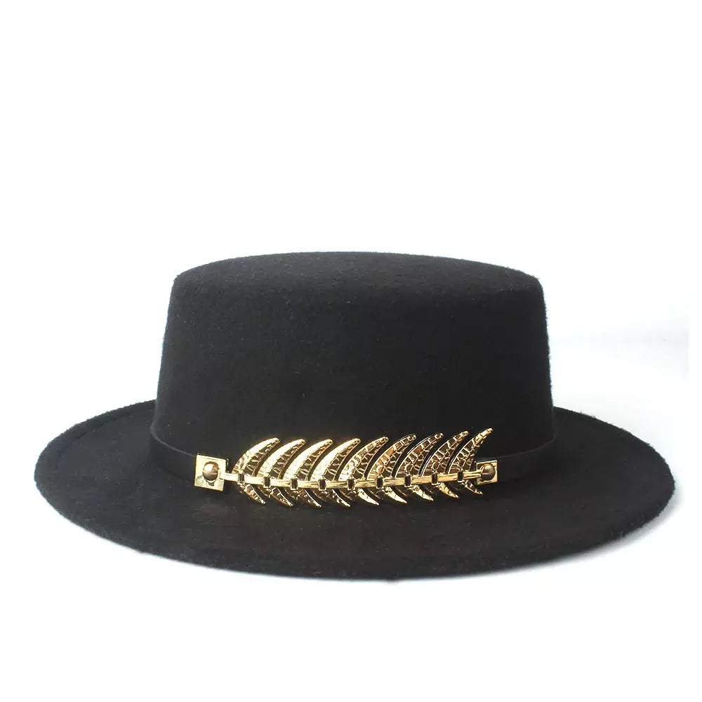 Classic Boater Hat side view