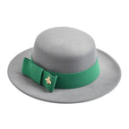 Gray Classic Boater Hat