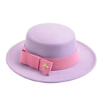 Pink Classic Boater Hat