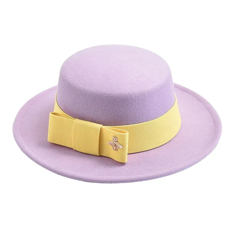 Light purple Classic Boater Hat