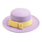 Light purple Classic Boater Hat