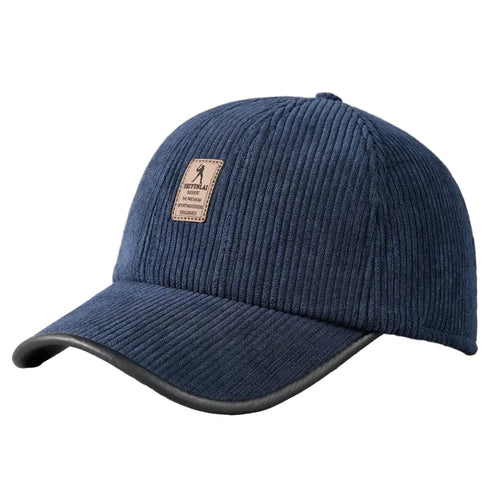 Navy blue Corduroy Baseball Cap