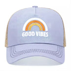 Good Vibes Rainbow Trucker Cap