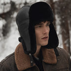Gorki Genuine Leather Trapper Bomber Hat