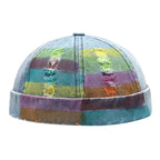 Graffiti Multicolor Painting Ripped Denim Docker Cap