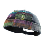 Graffiti Multicolor Painting Ripped Denim Docker Cap