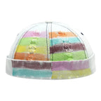 Graffiti Multicolor Painting Ripped Denim Docker Cap