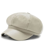 Haddington Leather Newsboy Cap