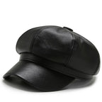 Haddington Leather Newsboy Cap