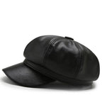 Haddington Leather Newsboy Cap