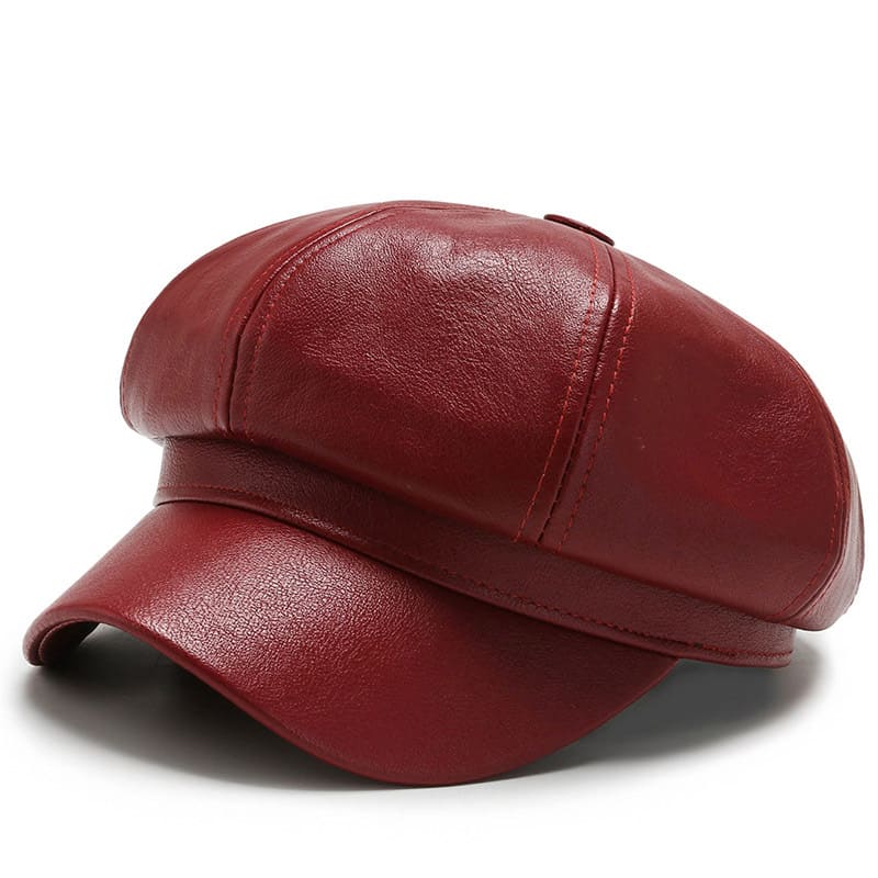 Haddington Leather Newsboy Cap