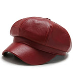 Haddington Leather Newsboy Cap