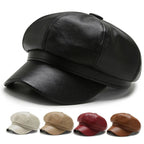 Haddington Leather Newsboy Cap