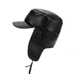 Halifax Winter Genuine Leather Earflaps Bomber Army Cap