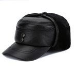 Halifax Winter Genuine Leather Earflaps Bomber Army Cap